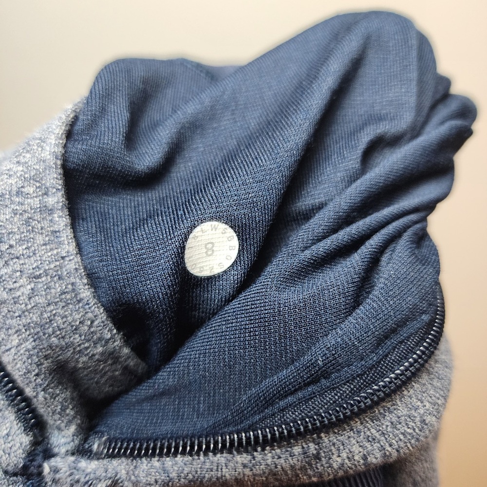 Lululemon Heathered Navy Blue Drawstring Jogger Sweatpants Size 8 - Picture 10 of 10